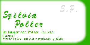 szilvia poller business card